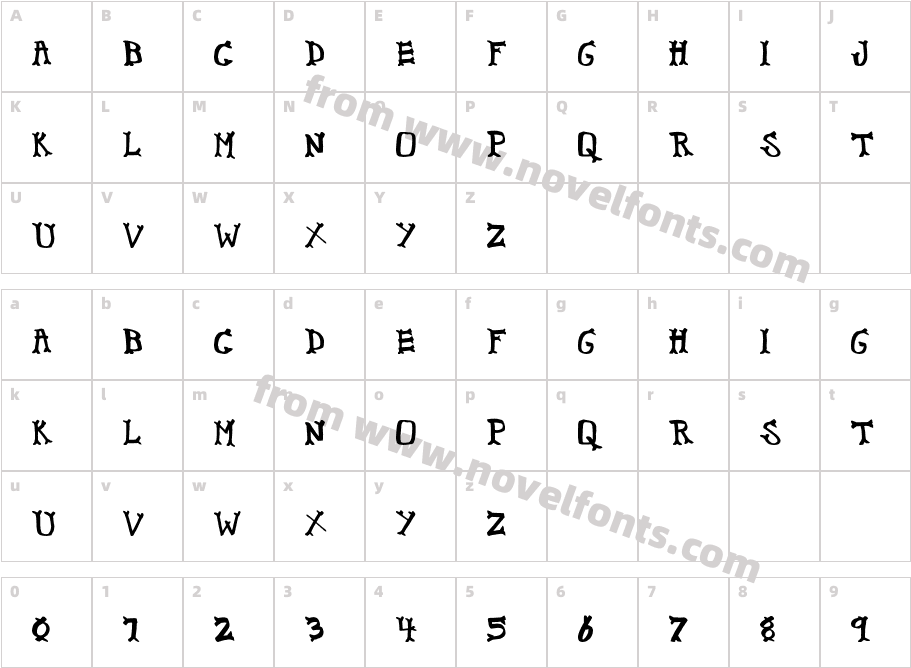 Crispy BonesCharacter Map