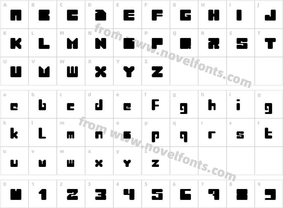 CuadraCharacter Map