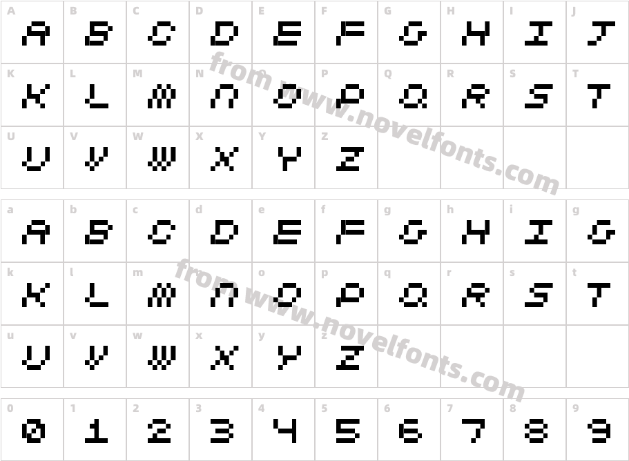 CubicFive11Character Map