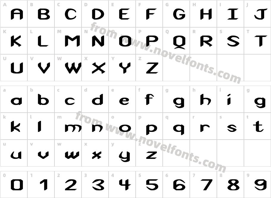 Cuneiform Ex BoldCharacter Map