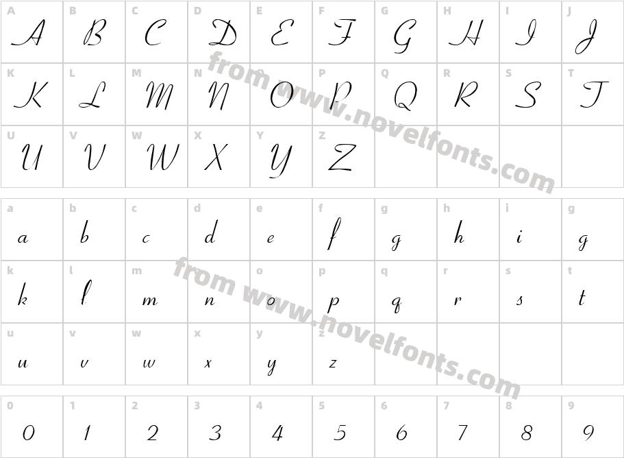 CyrillicRibbonCharacter Map