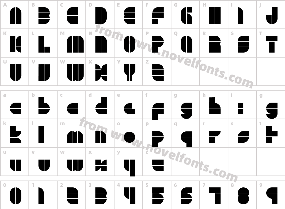 DE STIJL NormalCharacter Map