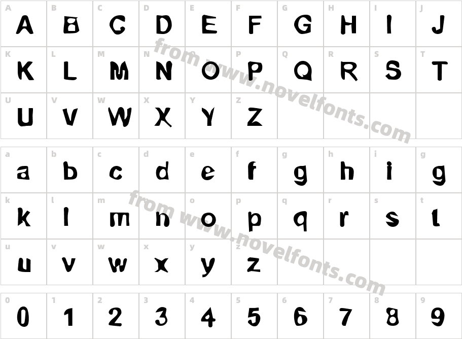 DTC DirtyM01Character Map