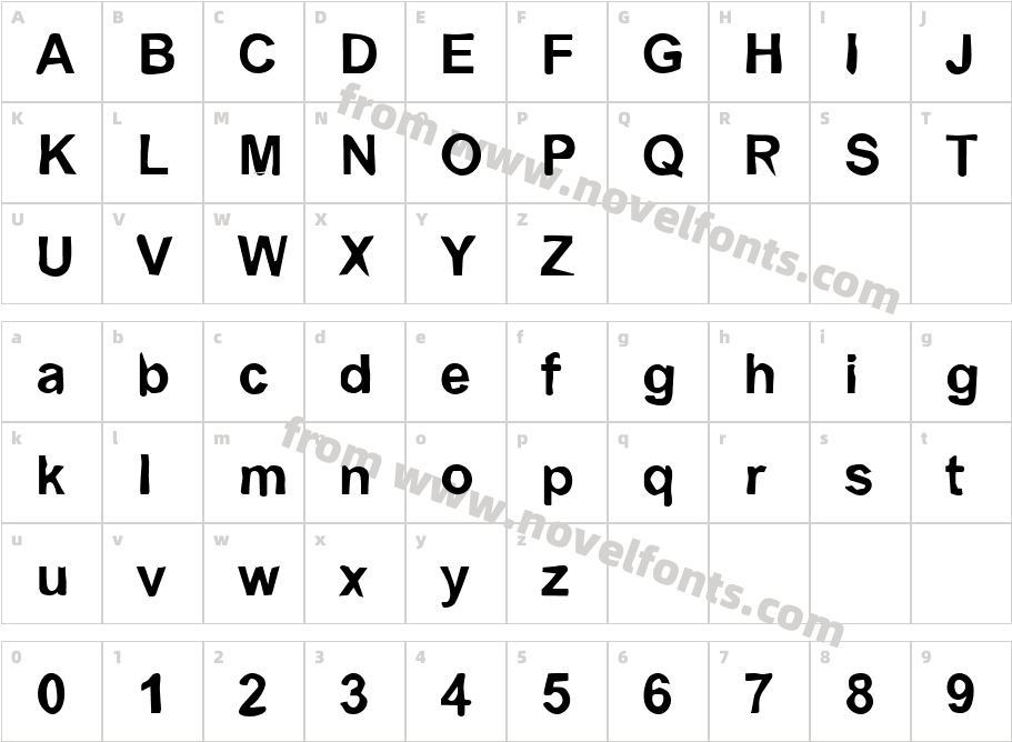 DTC DirtyM02Character Map