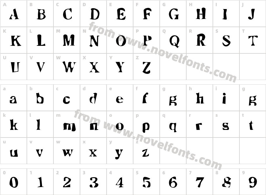 DTC DirtyM09Character Map