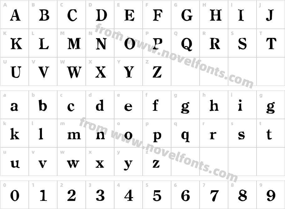 DTC DirtyM10Character Map