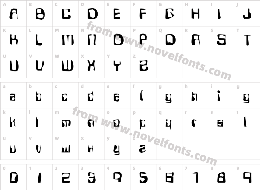 DTC DirtyM11Character Map