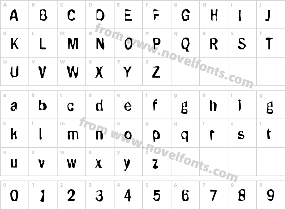 DTC DirtyM15Character Map