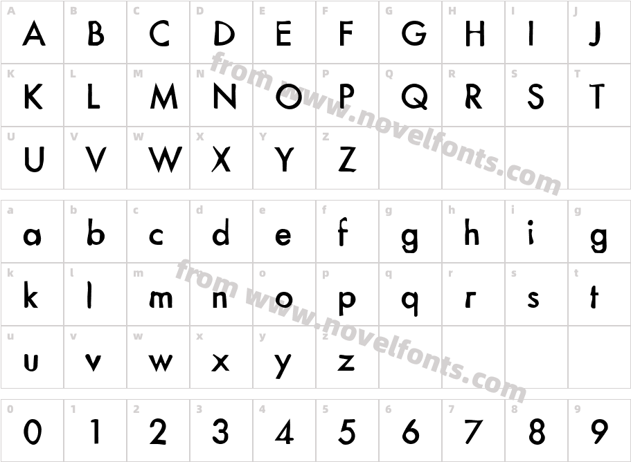 DTC DirtyM18Character Map