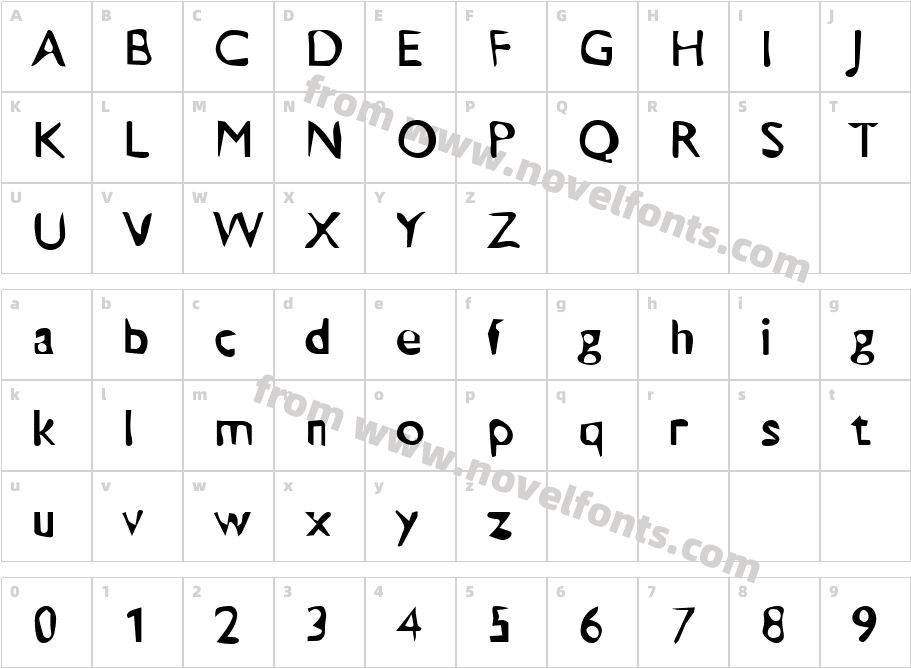 DTC DirtyM23Character Map