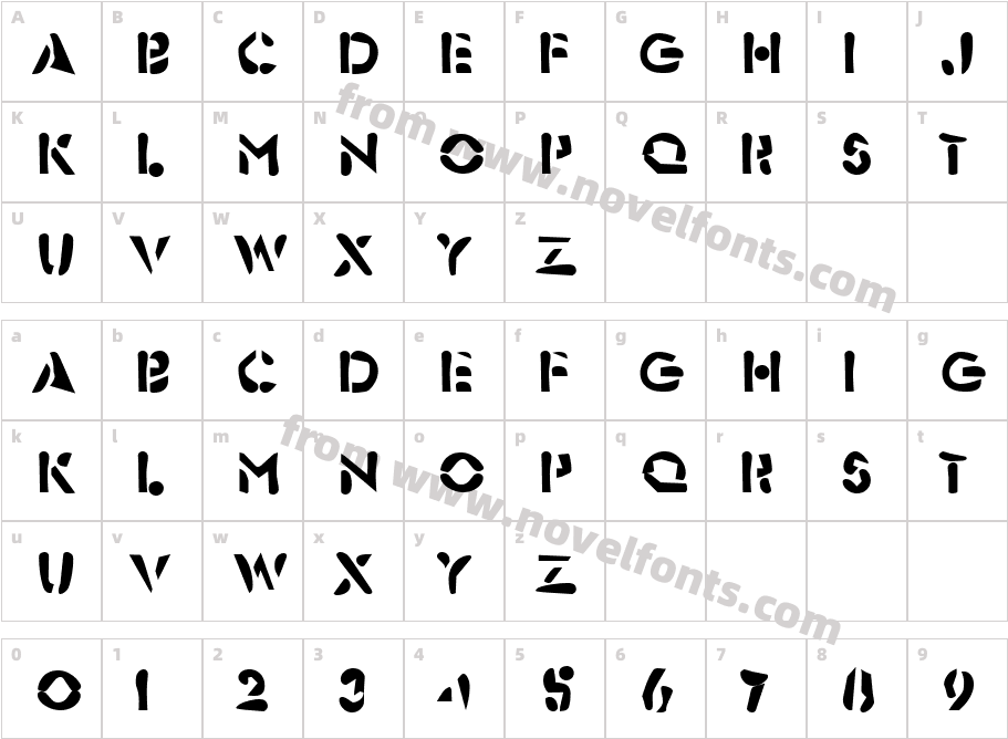 DTC DirtyM25Character Map