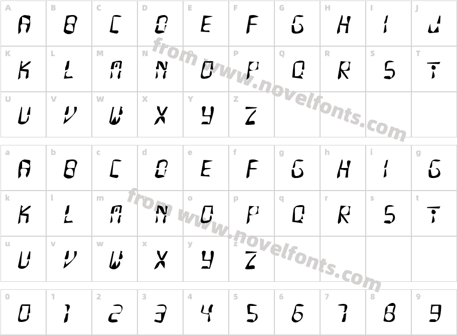 DTC DirtyM27Character Map