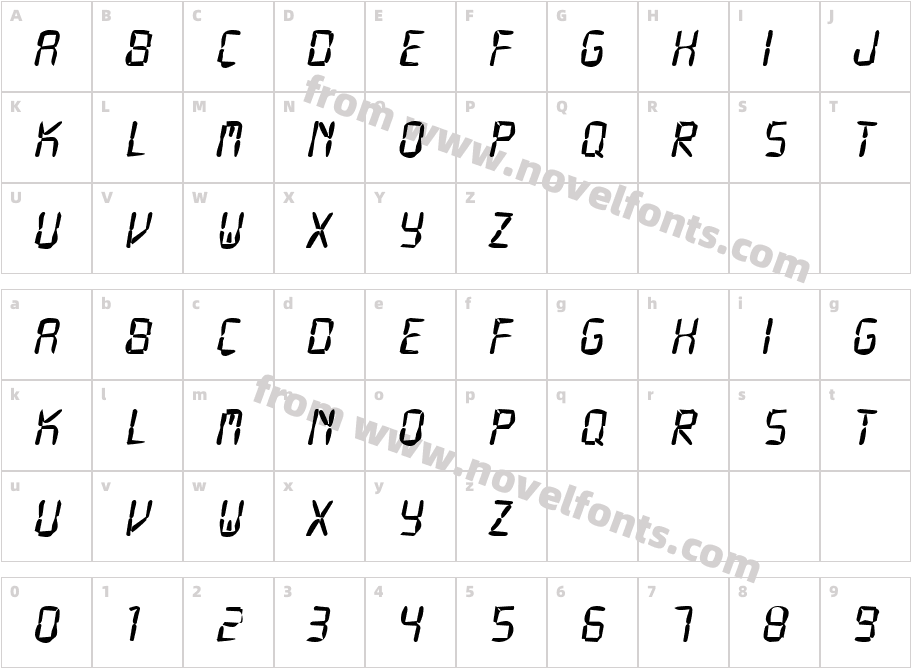 DTC DirtyM28Character Map