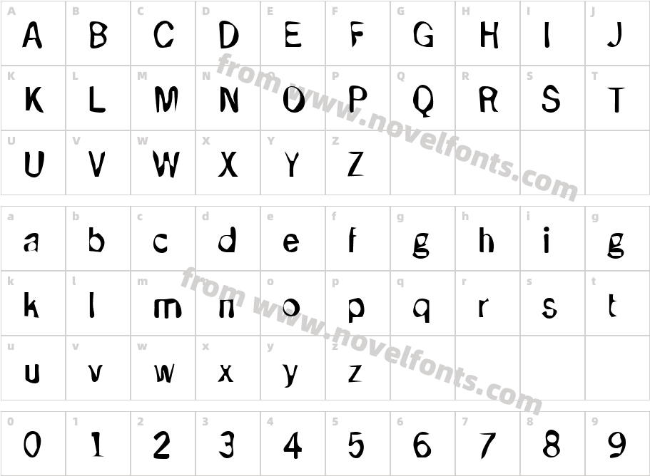 DTC DirtyM33Character Map