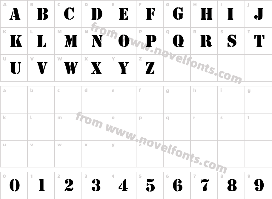 4077thCharacter Map