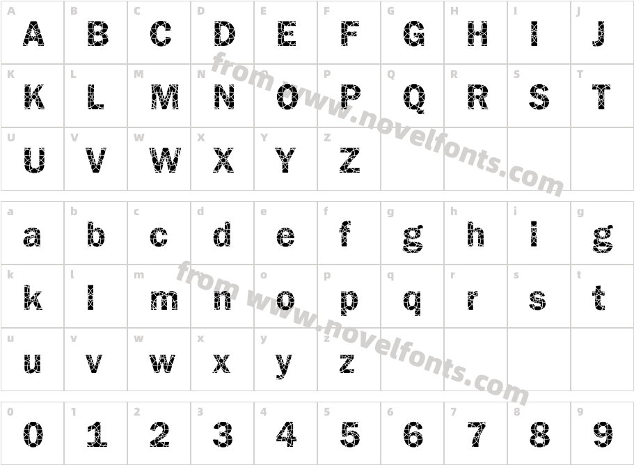 DTC Franklin GotM29Character Map