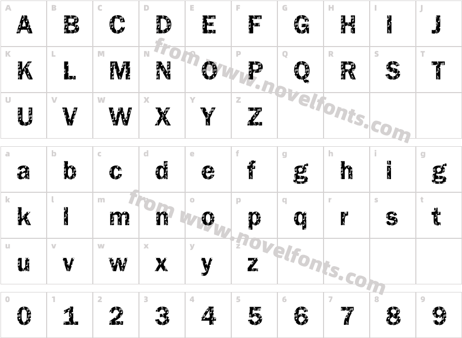 DTC Franklin GotM37Character Map