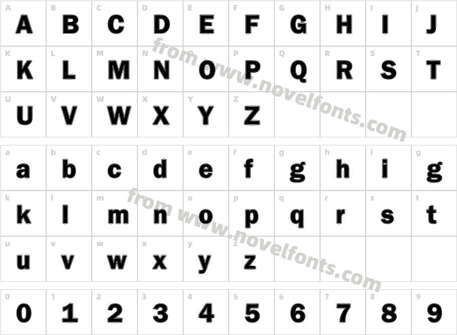 DTC Franklin GotM40Character Map