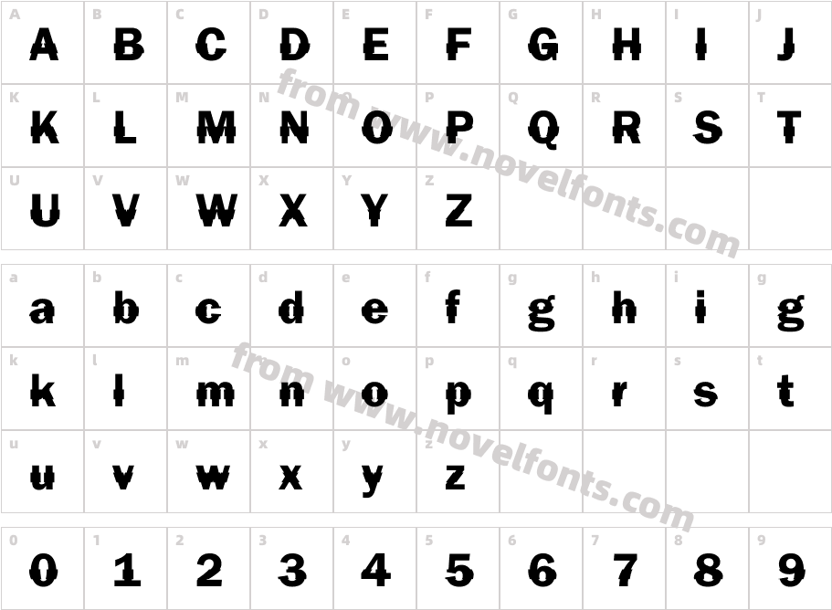 DTC Franklin GotM44Character Map