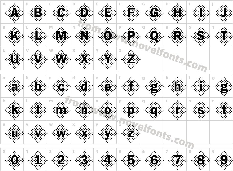 DTC Franklin GotM45Character Map