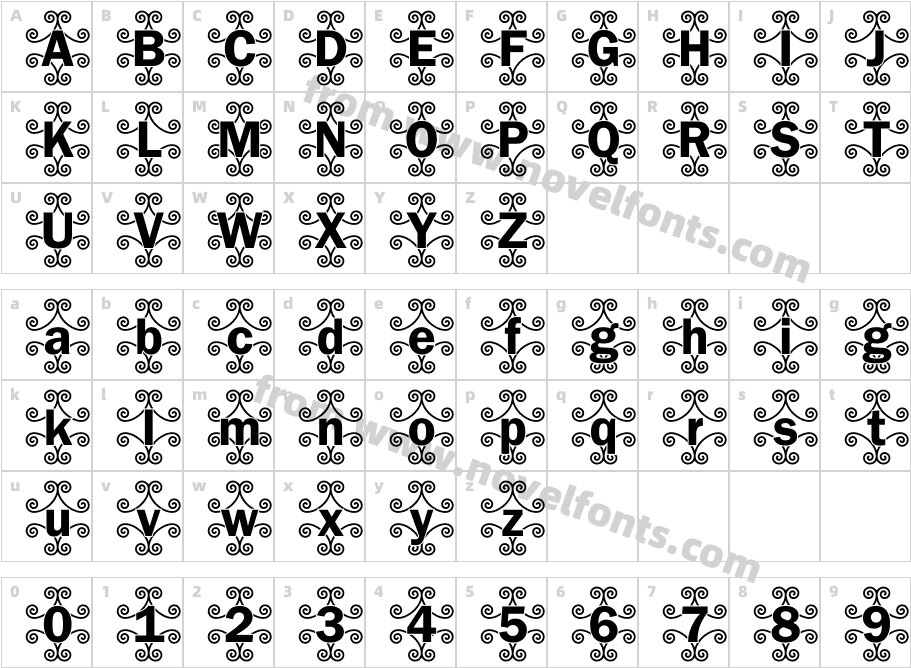 DTC Franklin GotM46Character Map