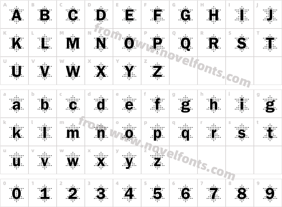 DTC Franklin GotM47Character Map