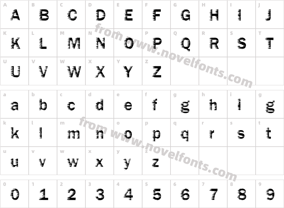 DTC FunkyM01Character Map