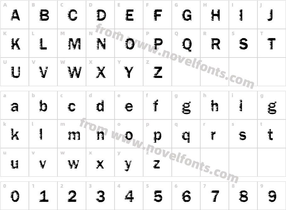 DTC FunkyM02Character Map