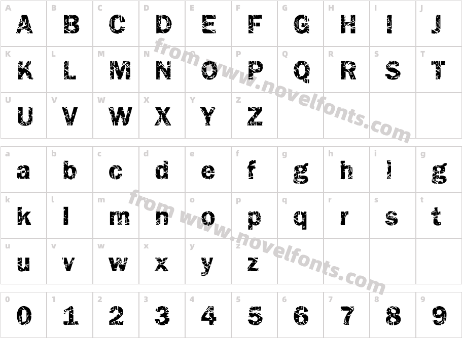 DTC FunkyM07Character Map