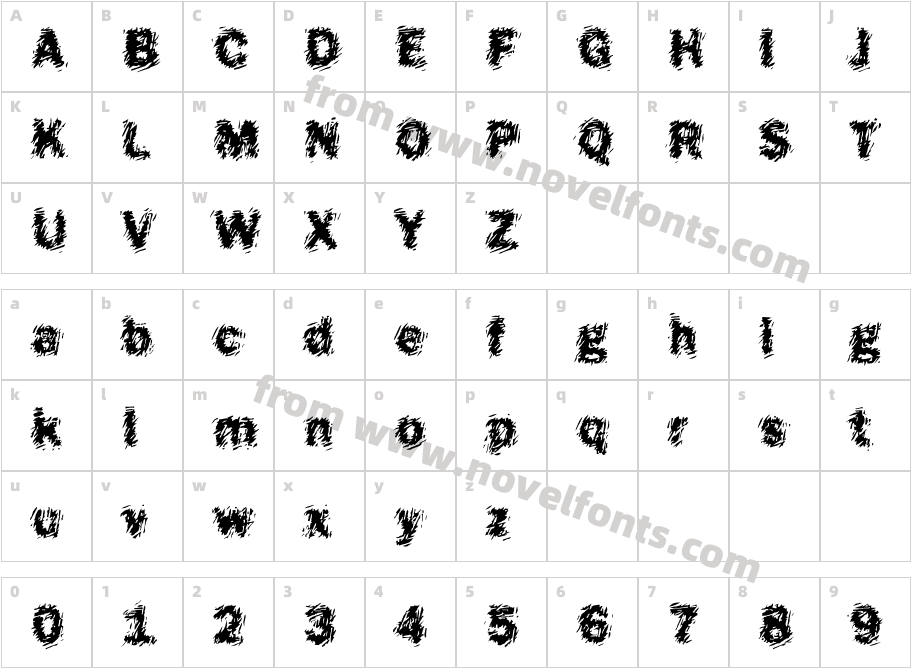 DTC FunkyM18Character Map