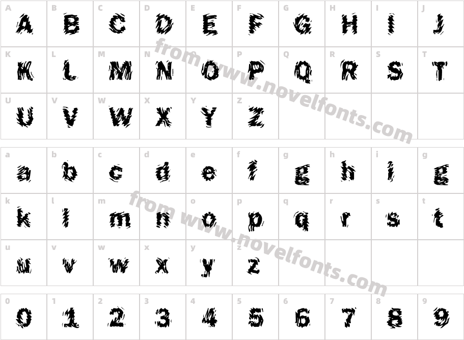 DTC FunkyM19Character Map