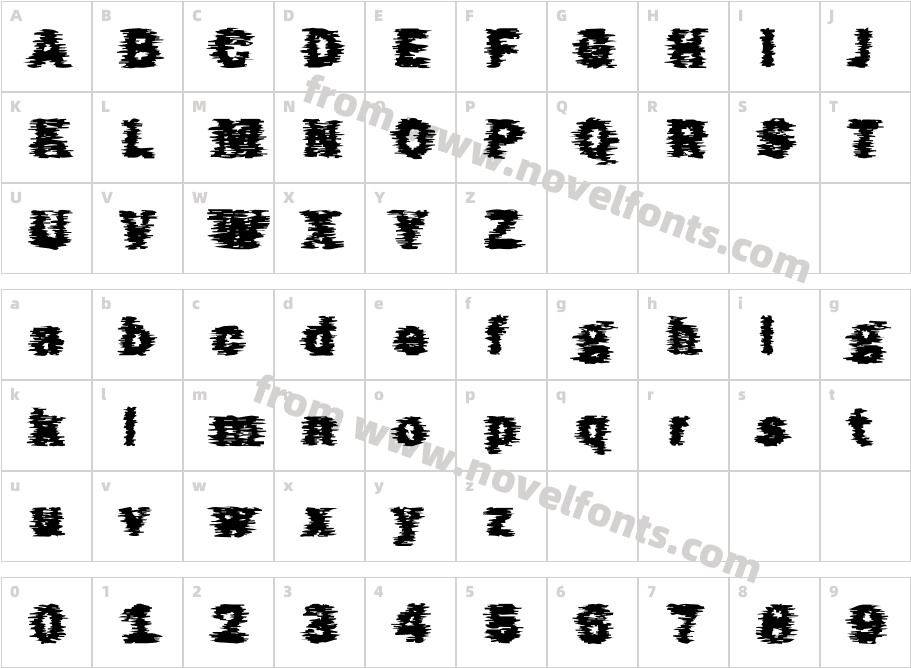 DTC FunkyM24Character Map