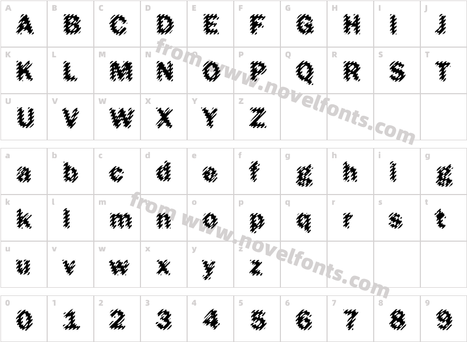 DTC FunkyM29Character Map