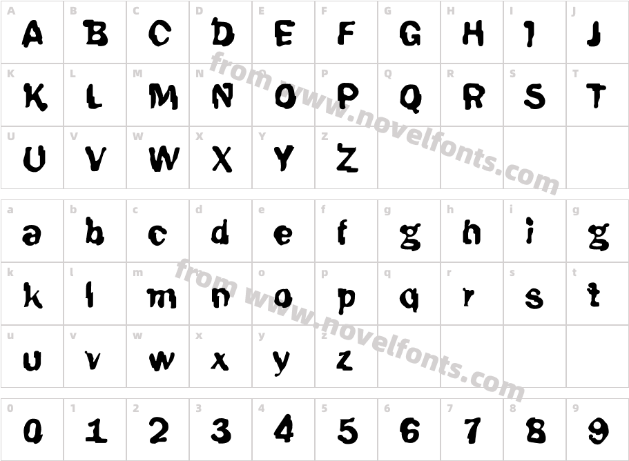 DTC FunkyM39Character Map