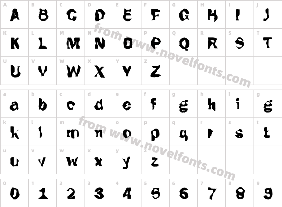 DTC FunkyM48Character Map