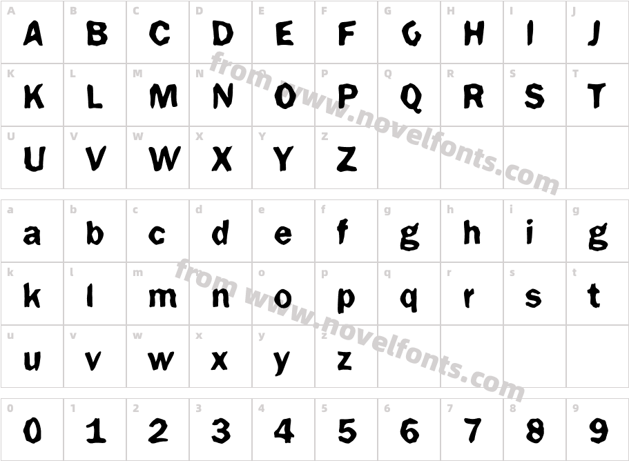 DTC FunkyM49Character Map