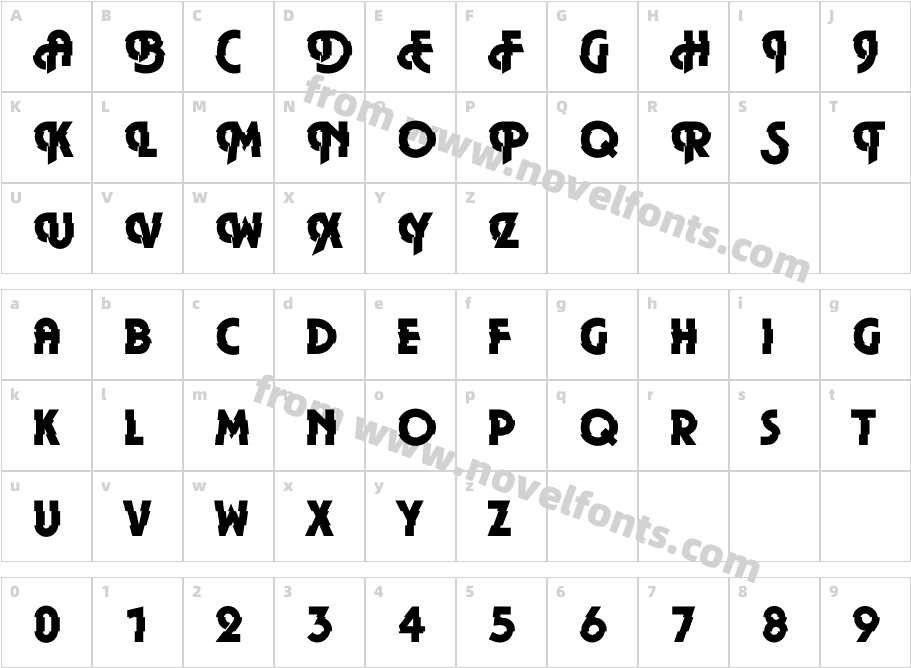 DTC PlazaM43Character Map