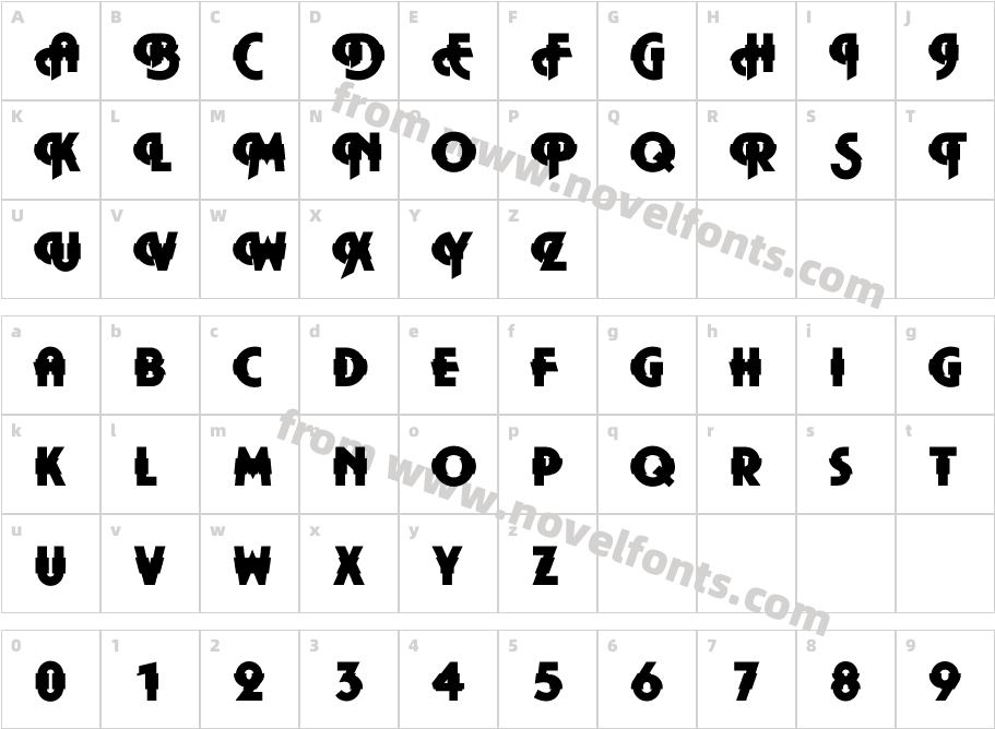 DTC PlazaM44Character Map