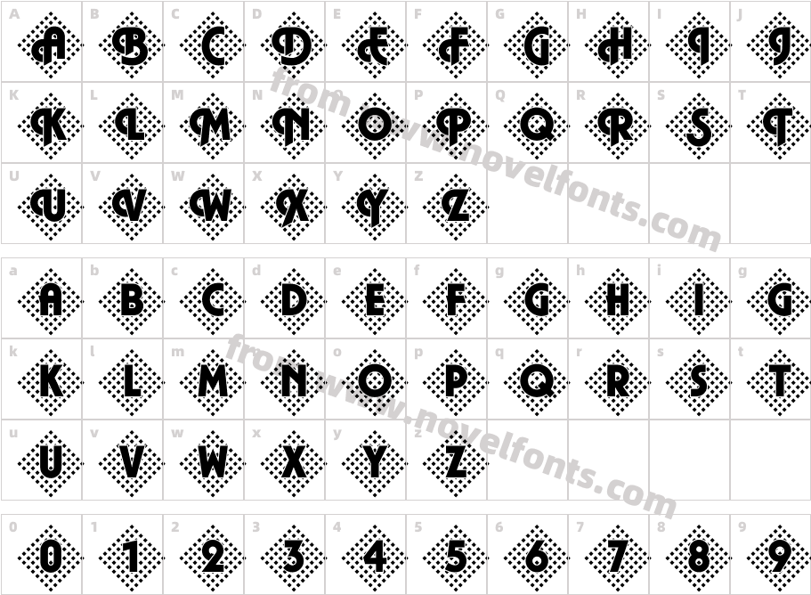 DTC PlazaM45Character Map