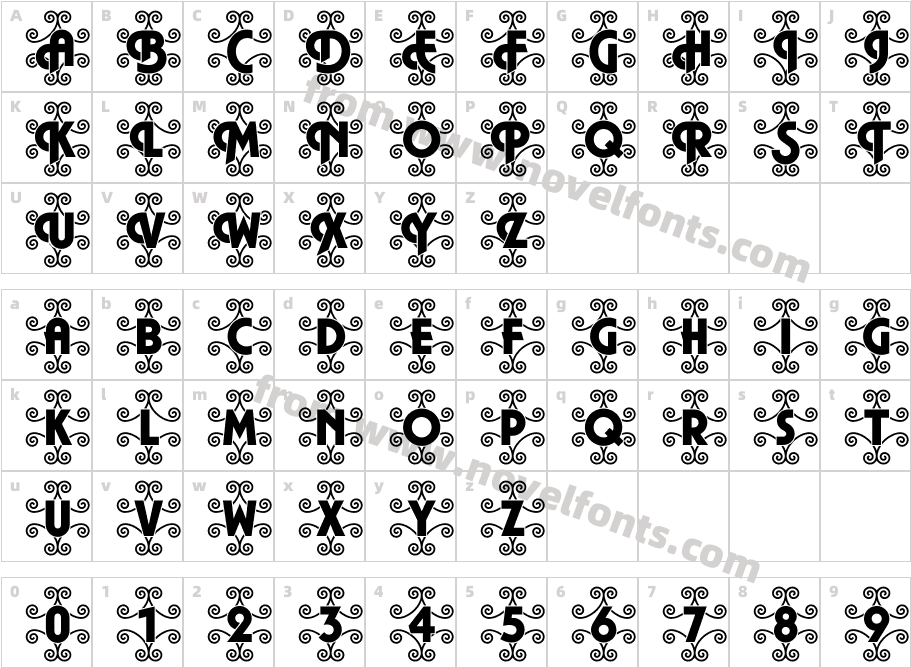 DTC PlazaM46Character Map