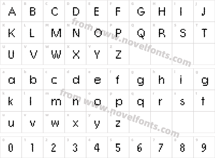 DTC RoughM07Character Map