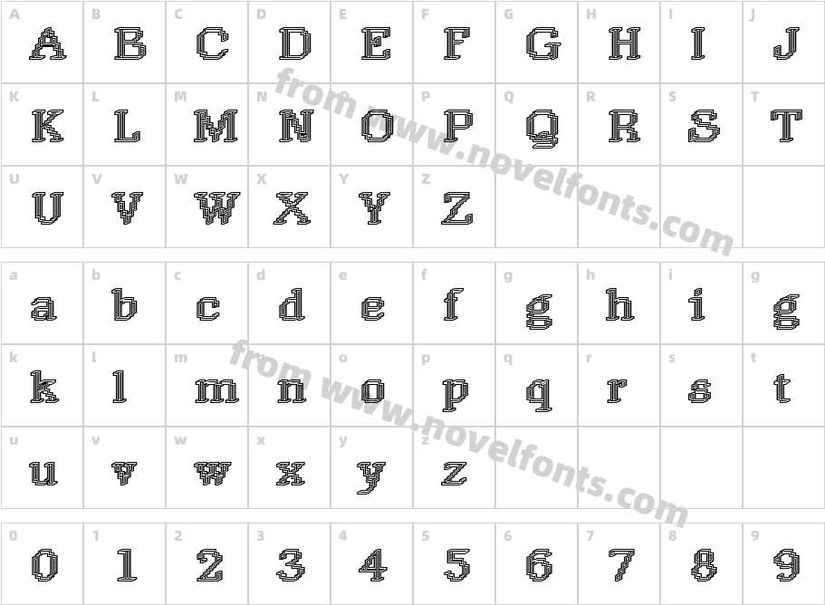 DTC RoughM14Character Map