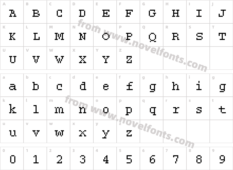 DTC RoughM21Character Map