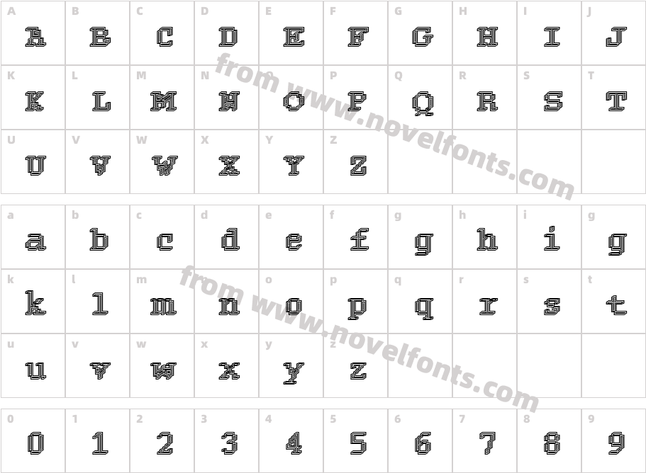 DTC RoughM24Character Map