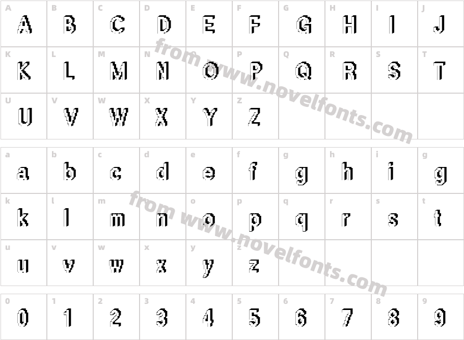 DTC RoughM46Character Map