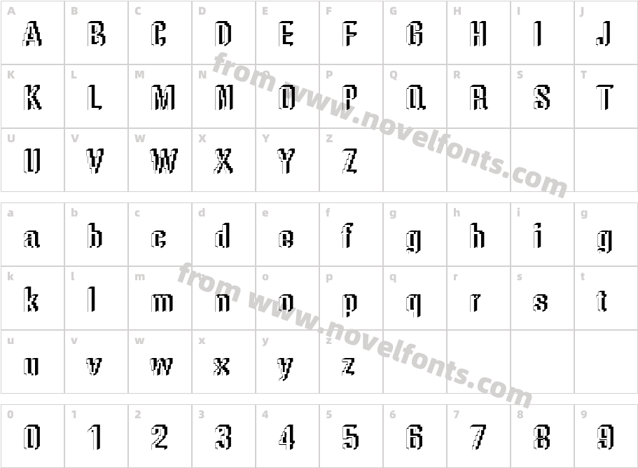 DTC RoughM56Character Map