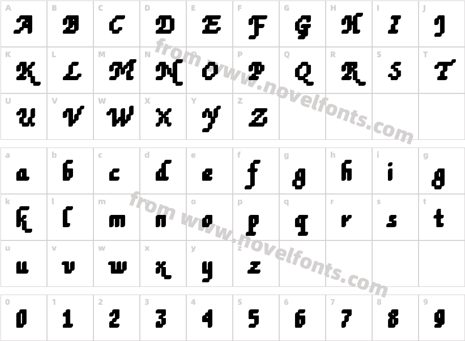 DTC RoughM79Character Map