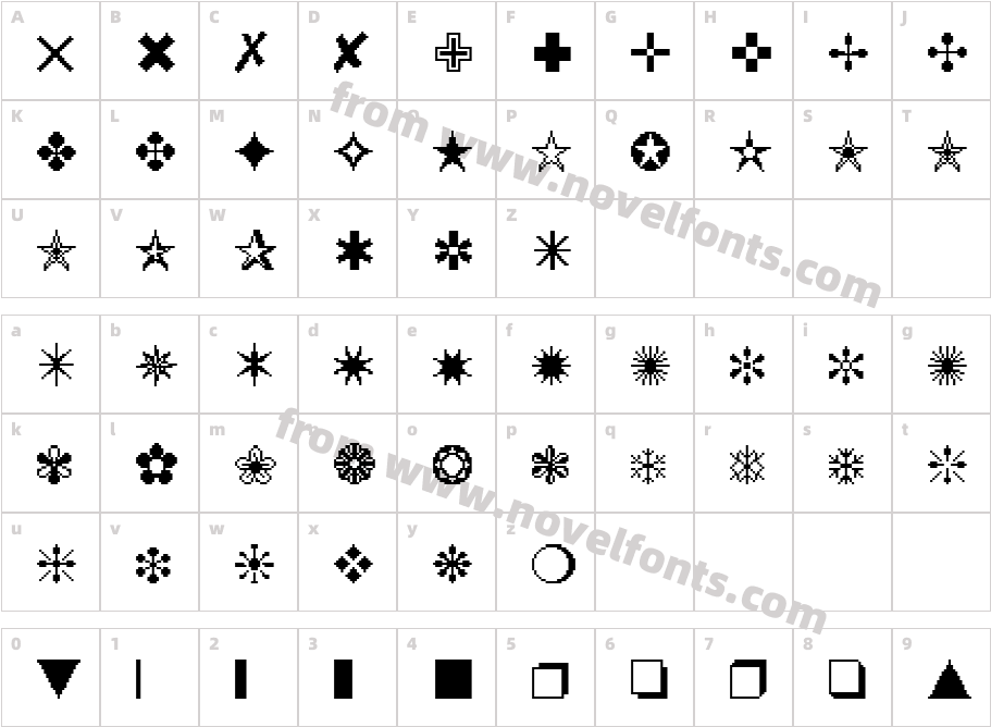 DTC RoughX02Character Map