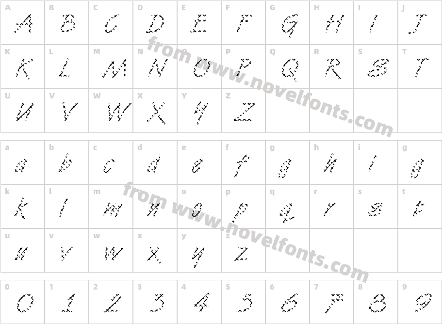 DTC Van DijkM13Character Map