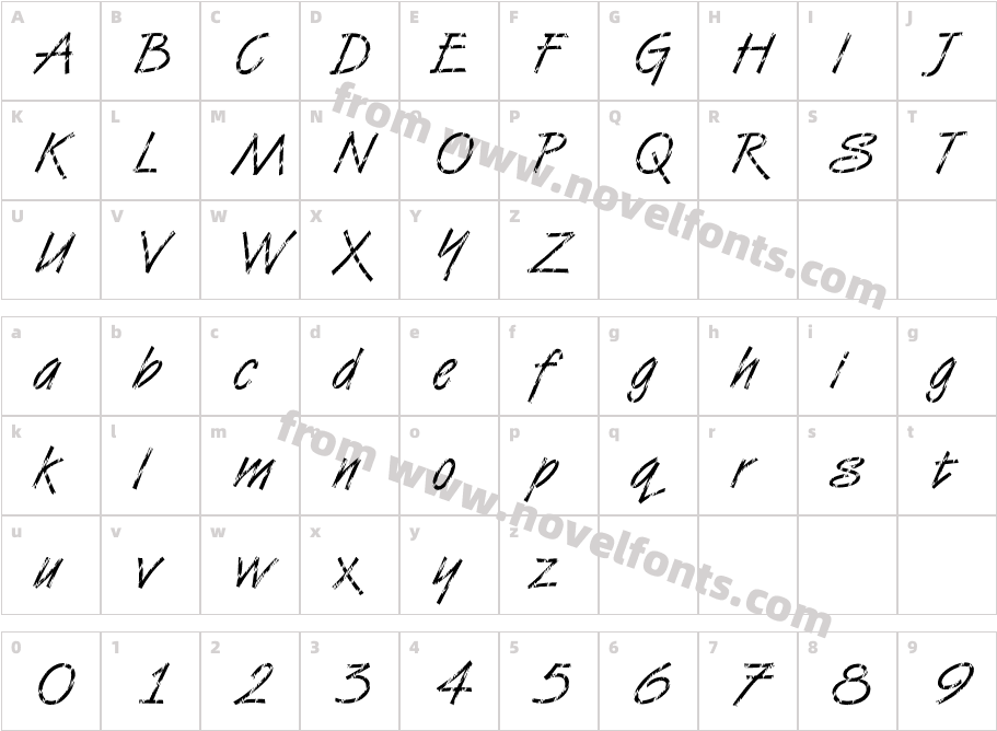 DTC Van DijkM27Character Map